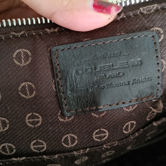 Double.M Milano Messanger Bag ( Canvas and leather mix) - Picture 9 of 17